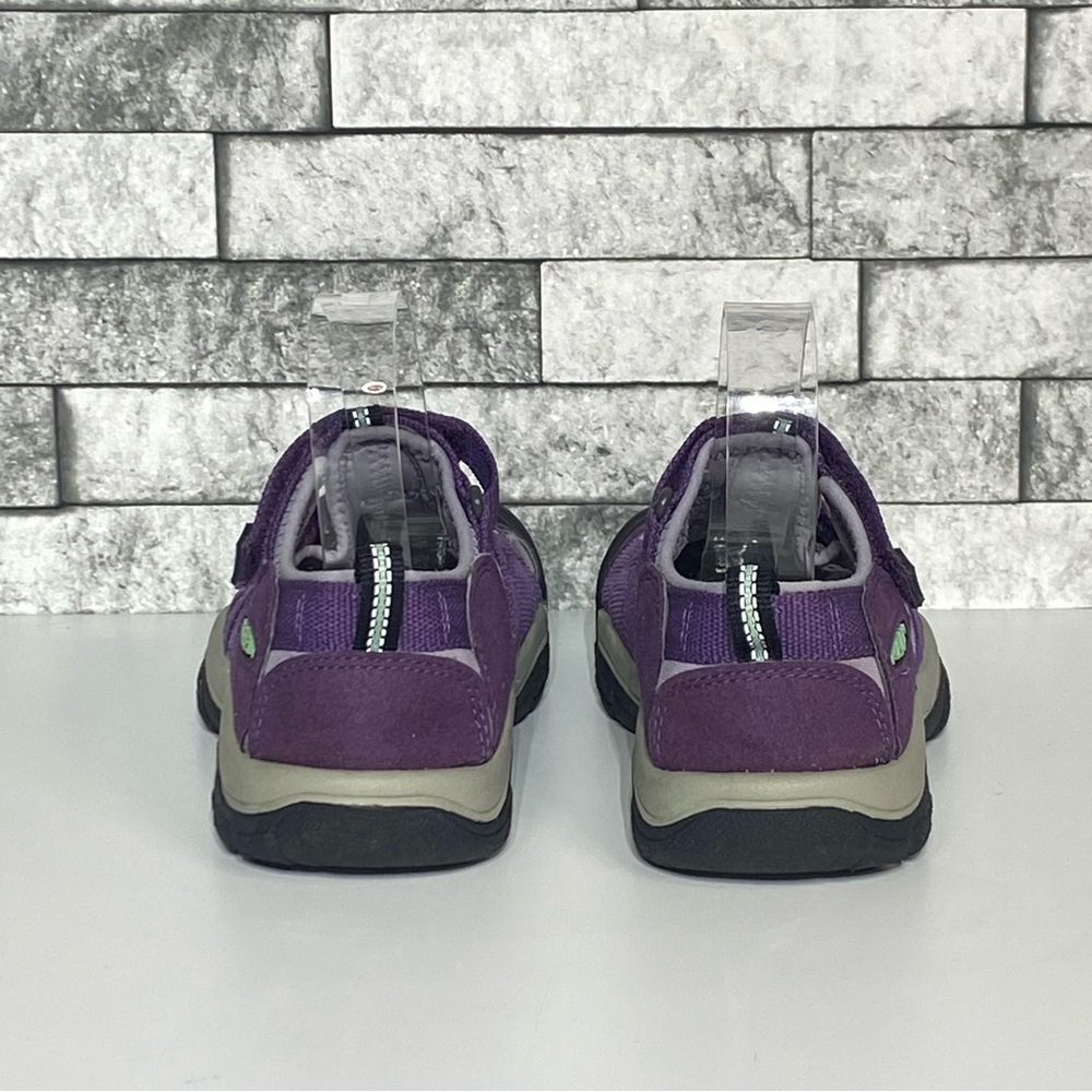 Keen Hiking Sandals Youth 2 Purple Closed Toe Waterproof Sandals - Picture 5 of 8
